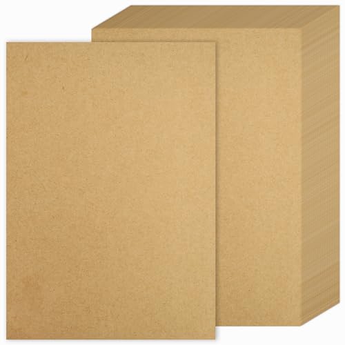 Shindel 70 Sheets Brown Cardstock, Kraft Paper Construction Paper...