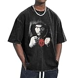 Manny Graphic Pacquiao T-Shirt Man's Short Sleeve Shirts Oversized Cotton Washed Tshirt Vintage Graphic Tees Summer Casual Tops Black