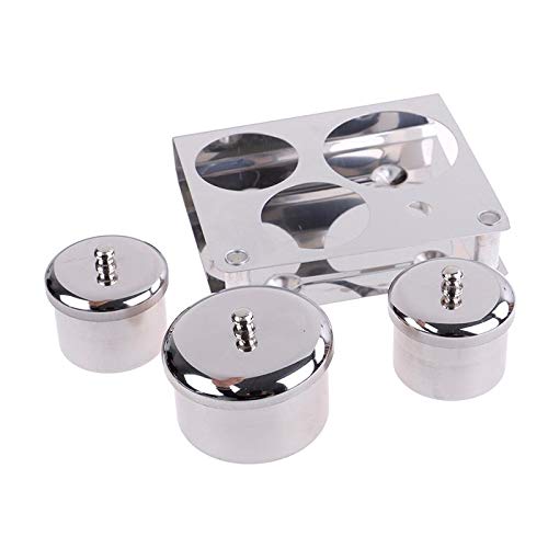 Set de 3 tazas de acero inoxidable para uñas acrílicas miniatura 3