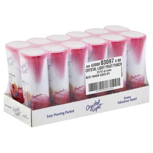 Crystal Light Fruit Punch Drink Mix, 2.04 Ounce - 12 per case.