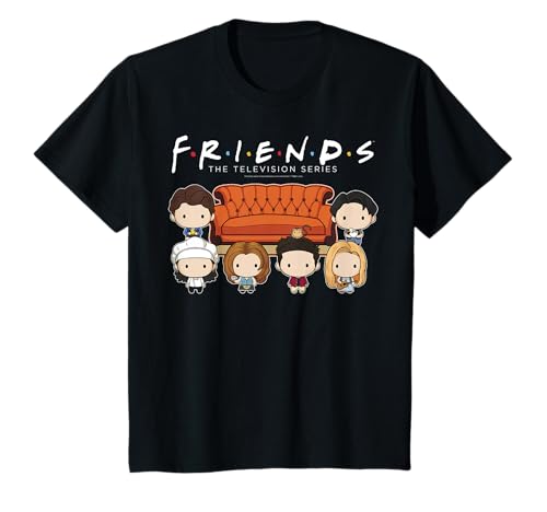 Kids Friends Chibi Couch Crew T-Shirt