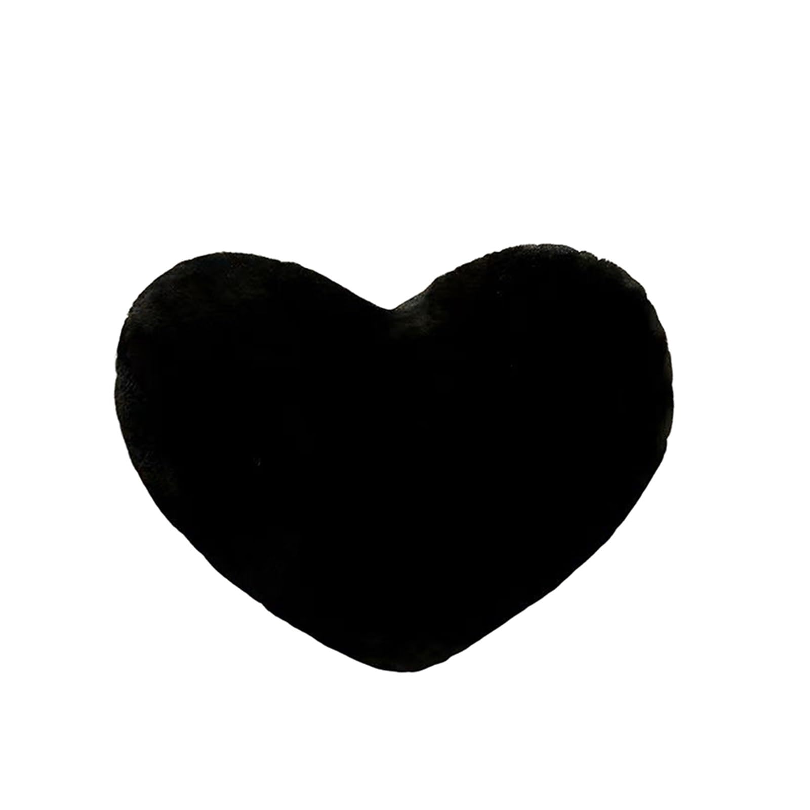 XIEHYA 3 Pcs Heart-Shaped Pillow, Solid Color Love-shaped, Home And Sofa Decoration,Holiday Party Decorations For Home(Black)