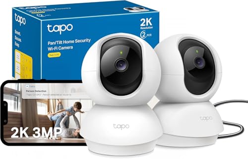 Tapo C210 2 Pack Caméra WiFi Intérieure 2K QHD 3MP,...