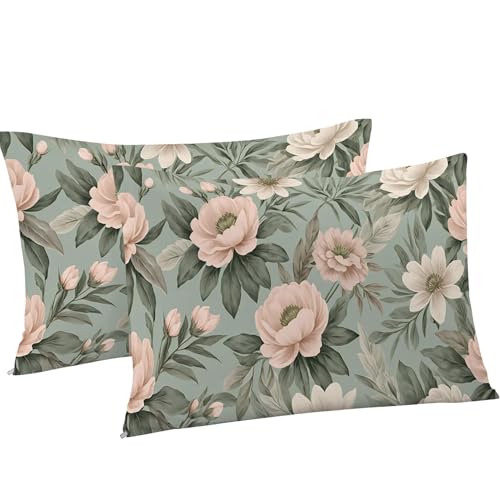 Housse de couette 240 x 260 imprimé fleurs ensemble 3 pièces