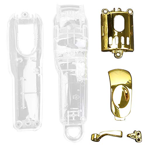 DIY Full Housing Combo, Complete Clipper Top and Bottom Cover for Wahl 5-Star Series Magic Clipper Cordless #8148, Super Taper Cordless, Designer Cordless #8591 (GOLD)