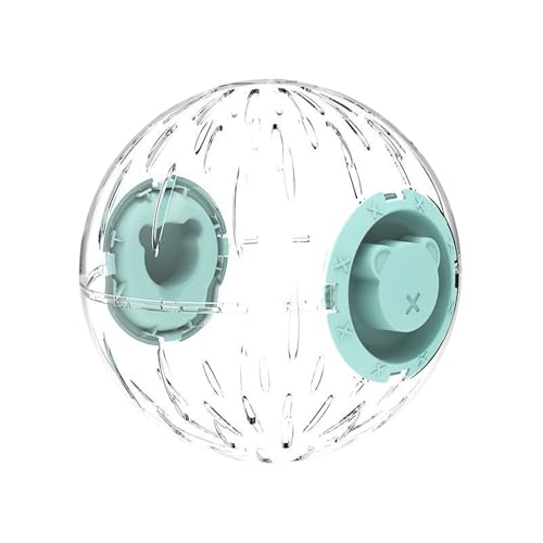 Bola de ejercicio para PET-Bola de hámster rodante transparente, diseño transpirable con tapa de bloqueo | Rueda de juego segura y estable para mascotas pequeñas, uso del hogar en la sala de estar, co