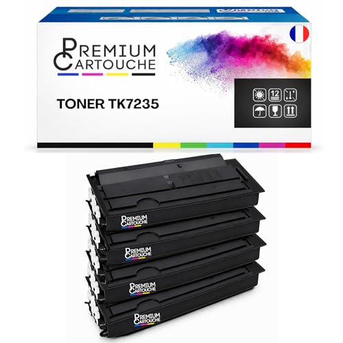 Kyocera TK7135 toner compatible noir pack 4 pour bureau actif