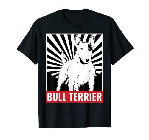 Bull Terrier Mom Dad Retro Vintage White English Bullie T-Shirt