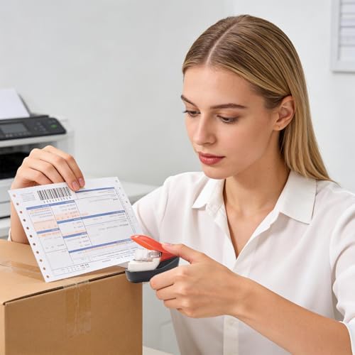 Grapadora sin grapas herramienta de mano compacta que evita atascos de papel 2