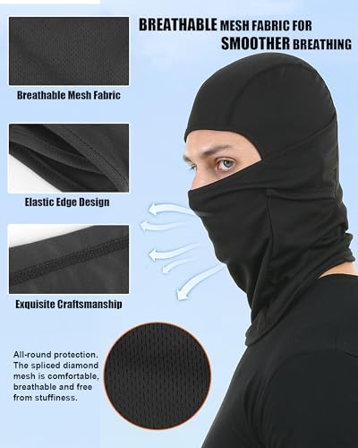 Image of Dirt Bike Goggles with Balaclava Motorcycle ATV Riding Ski Motocross Windproof Dustproof Racing Glasses for Women Men