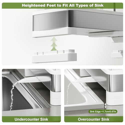 Ewaiira 9.8 Stainless Steel Sink Caddy - 10.99 w/ Code + 50% Off Code 78NO32J7 - image 6