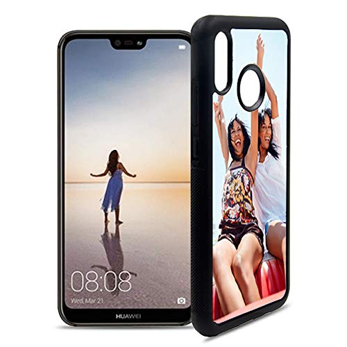 Getsingular Fundas de móvil Huawei P20 Lite Personalizadas con Fotos y Texto | Fundas Negras con los Laterales Flexibles para el Huawei P20 Lite