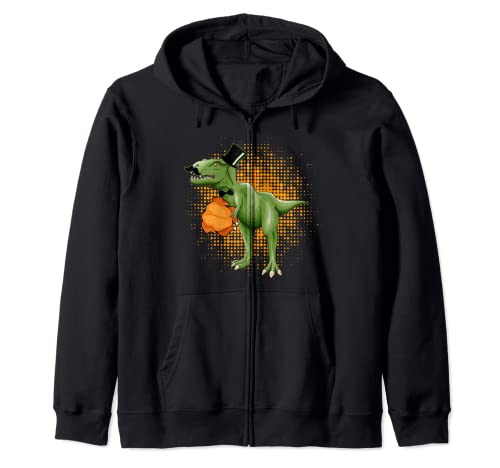Gobble Saurus Pilgrim Dinosaur Trex Turkey Thanksgiving Sudadera con Capucha