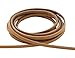 Produktbild Auroris - Lederband flach aus Nubukleder Breite: 3mm, Länge: 5 Meter, Farbe: Hellbraun