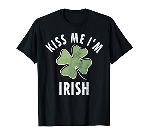 Kiss Me I'm Irish Shirt Funny Saint Patricks Day Gift Maglietta