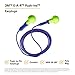 3M E-A-R Push-Ins Earplugs 318-1001, Corded, Poly Bag 100-Pair