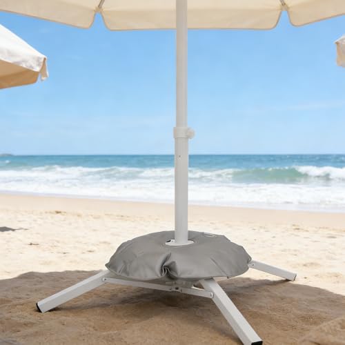Soporte Portátil para Sombrilla SECFOU Base Estable Evita Caídas Exterior 6