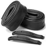 Hapleby 2PCS Premium Bike Tubes Compatible for 27.5 Inch x 1.75/1.95/2.10/2.125 Bike Tire, Mountain Bike Inner Tube with Schrader Valve, 2PCS Levers
