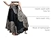 Long Skirts for Women Maxi Boho Skirt Hippie Clothes Bohemian Print (Hippierose Black, One Size)
