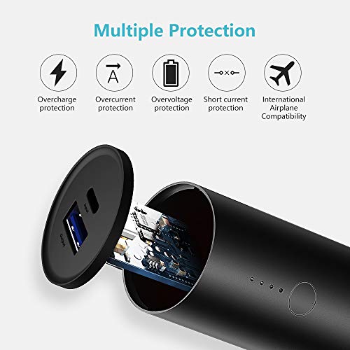 image for High Capacity Mini Portable Charger for iPhone, Premium Aluminum Shell