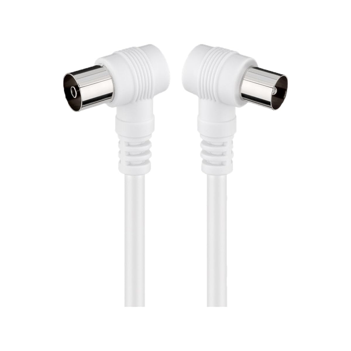 Kabel antenowy wtyczka na gniazdo - kątowy 1,50 m