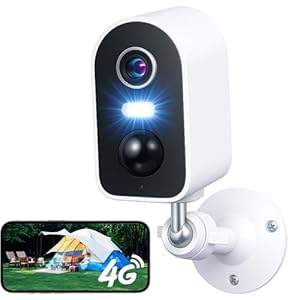 KKB 4G Überwachungskamera ohne WLAN mit SIM Karte und Akku, LTE Kamera Outdoor 2K, Kamera mit Bewegungserkennung, IP65 Wasserdicht, Farb-Nachtsicht, 2-Wege-Audio, ideal für Garten & Baustellen