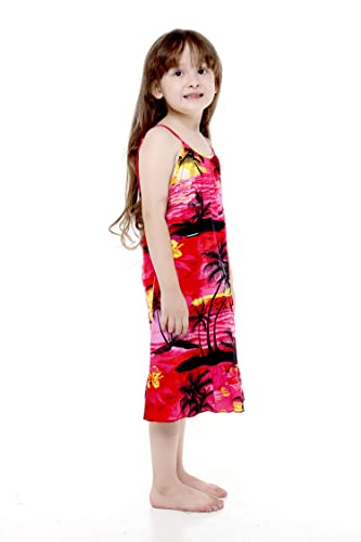 Image of Hawaii Hangover Family Matching Hawaiian Clothes, Sunset Red | Family matching Hawaiian outfits, Sunset Red, lightweight rayon, machine washable, tropical floral print, luaus, cruises