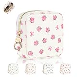 Petite Trousse Maquillage Femmes Multifonctionnelle: Petite trousse de maquillage femmes est l'accessoire de voyage idéal pour ranger vos produits de beauté, parfaite pour les essentiels de voyage. Ce sac de rangement polyvalente pour voyage peut également être utilisée comme petite pochette cadeau, pochette pour serviettes hygiéniques, petit porte-monnaie ou porte-clés