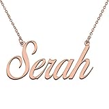 GR35Z9 Customized Unique Nameplate Jewelry My Name Necklace Personalized for Serah
