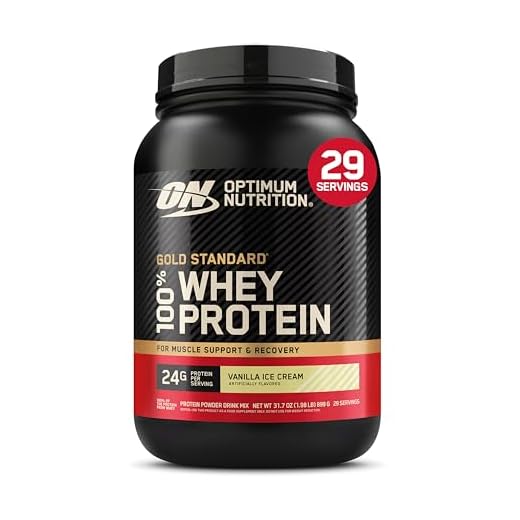 100% Whey Protein Gold Standard (909g) - Sabor Vanilla Ice Cream, Optimum Nutrition