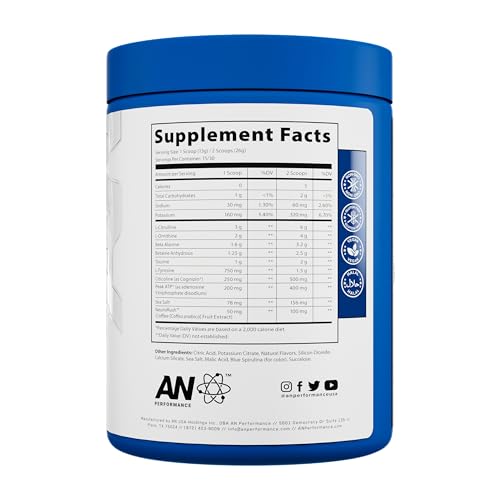 ABE all black everything ANPRENONST390BR Non Stimulant Pre Workout Supplement