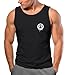 Produktbild Neverless® Herren Tank-Top Print Aufdruck Motiv Drip Face Drippy Smile Herz-Augen Lächeln Graffiti Fashion Streetstyle Muskelshirt schwarz XXL
