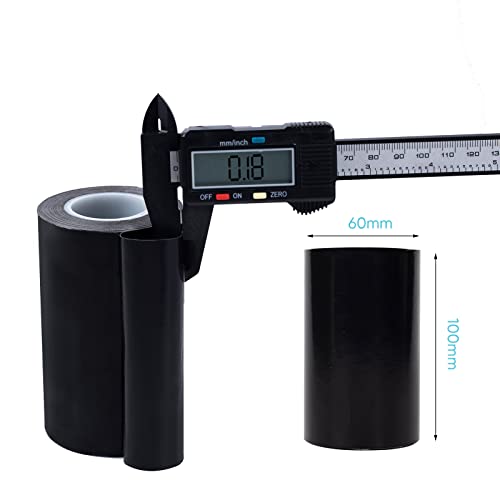 Image of PTFE Coated Fiberglass Telfon Tape,high Temperature Tape;Drying Mechanical Conveyor Belt; Welding Sealing Tape; -196℃ - +300℃ (Black, 100mm x 12yards x 0.18mm)