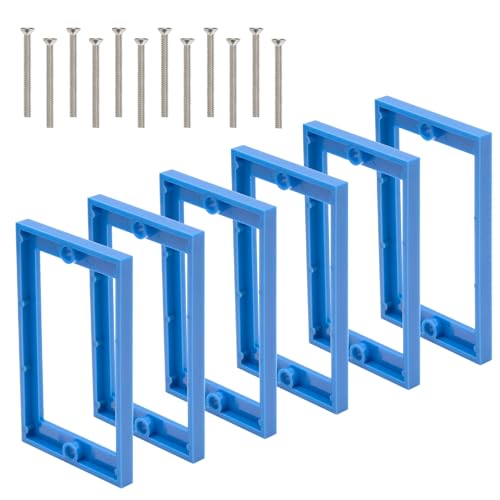 Image of 1 /4Inch Single Gang Receptacle Outlet Box Extenders,Blue,Pack of 6