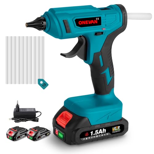 ONEVAN Kabellose Akku Heißklebepistole für Makita 18V