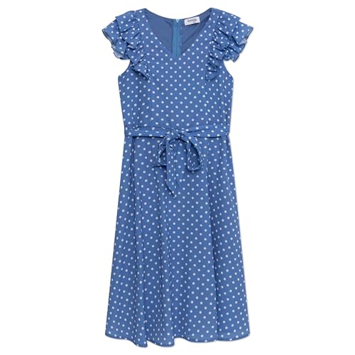 Speechless Girls' Polka Dot Crepe Dress