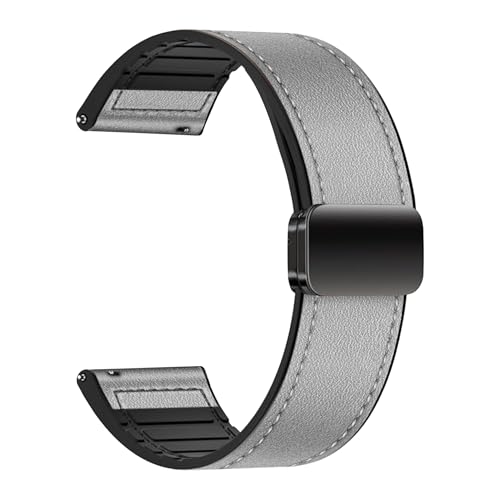 Image of ACM Watch Strap Leather Magnetic Silicone 22mm compatible with Oneplus Watch 2r Smartwatch Belt Luxury Band