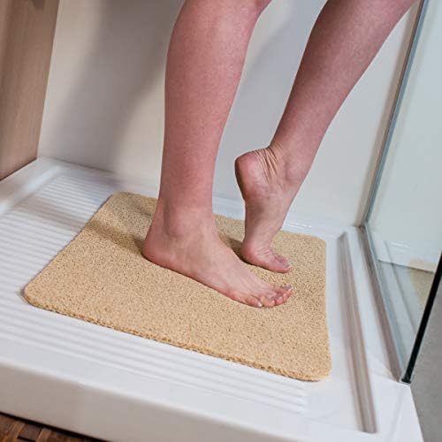 Hydro Wonder - Super-comfy shower mat that never stains or blocks your drains - Beige