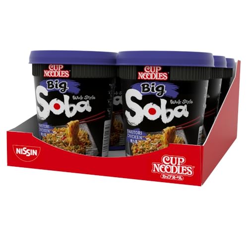 NISSIN Soba Big Yakitori Chicken Instant Noodles 113 g (6-Pack)