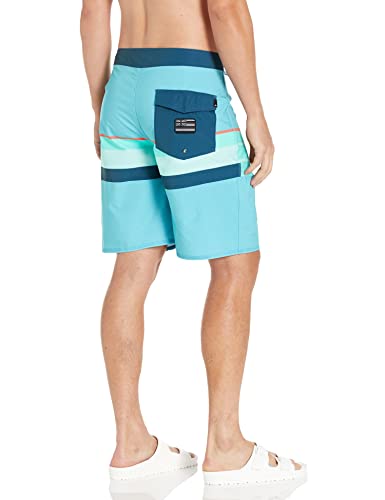 Quiksilver Men's Standard Surfsilk Faded Stripe 20 Boardshort Swim Trunk Bathing Suit2
