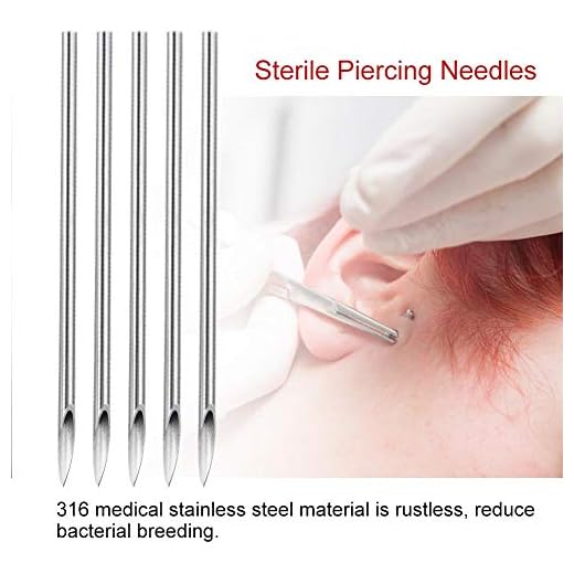 100 stycken piercing nålar sterila engångs tatuering piercing nålar för näsan öronläpp för permanent makeup tatuering penna maskin tatuering tillbehör kit tatuering nålar[15G], piercing nålar
