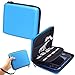Storage Organizer Carrying Case Compatible for Nintendo 2DS - Pinowu Storage Pouch Bag Case with Double Zipper and 8 Game Holders compatible Nintendo 2DS (Blue)