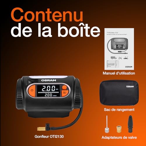 Manomètre de pression des pneus OSRAM OTI2130 contre l'usure - 6