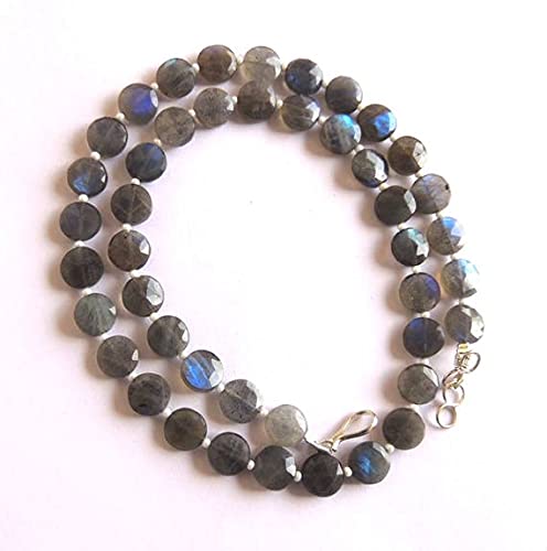 Labradorite 7 mm pour créer des colliers bohèmes chics à porter au quotidien