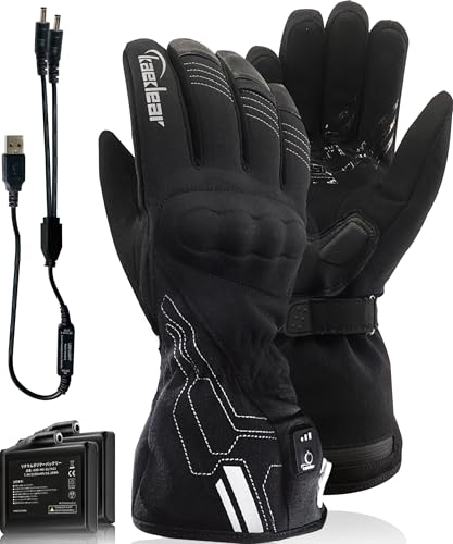 Kaedear(カエディア) 電熱グローブ バイク グローブ 冬 ヒーター 防寒...
