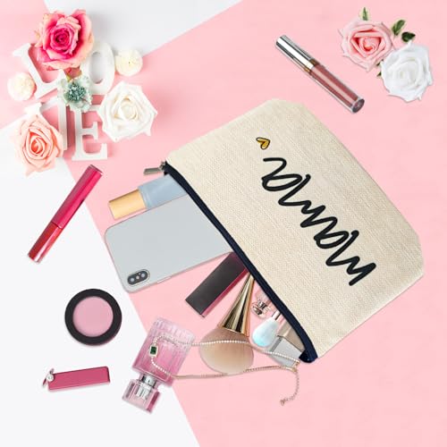 ancpeany Birthday Gifts for Mom from Daughter, Best New Mom Gifts for Women Expecting Mom Essentials Mama Bag, Mothers Day Gifts for Mom To Be, Mommy Makeup Bag for Hospital, Cosmetic Travel Pouch4