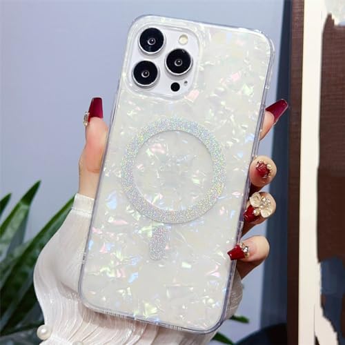 Coque marbre iPhone 13 Pro Max girly charge sans fil