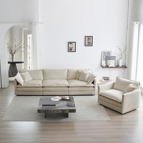 Sillón Plegable Terciopelo Beige miniatura 7