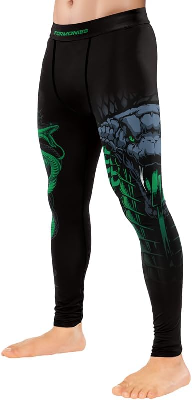Predators Jiu Jitsu Compression Spats Men's Legging for Sports MMA BJJ Workout Wrestling