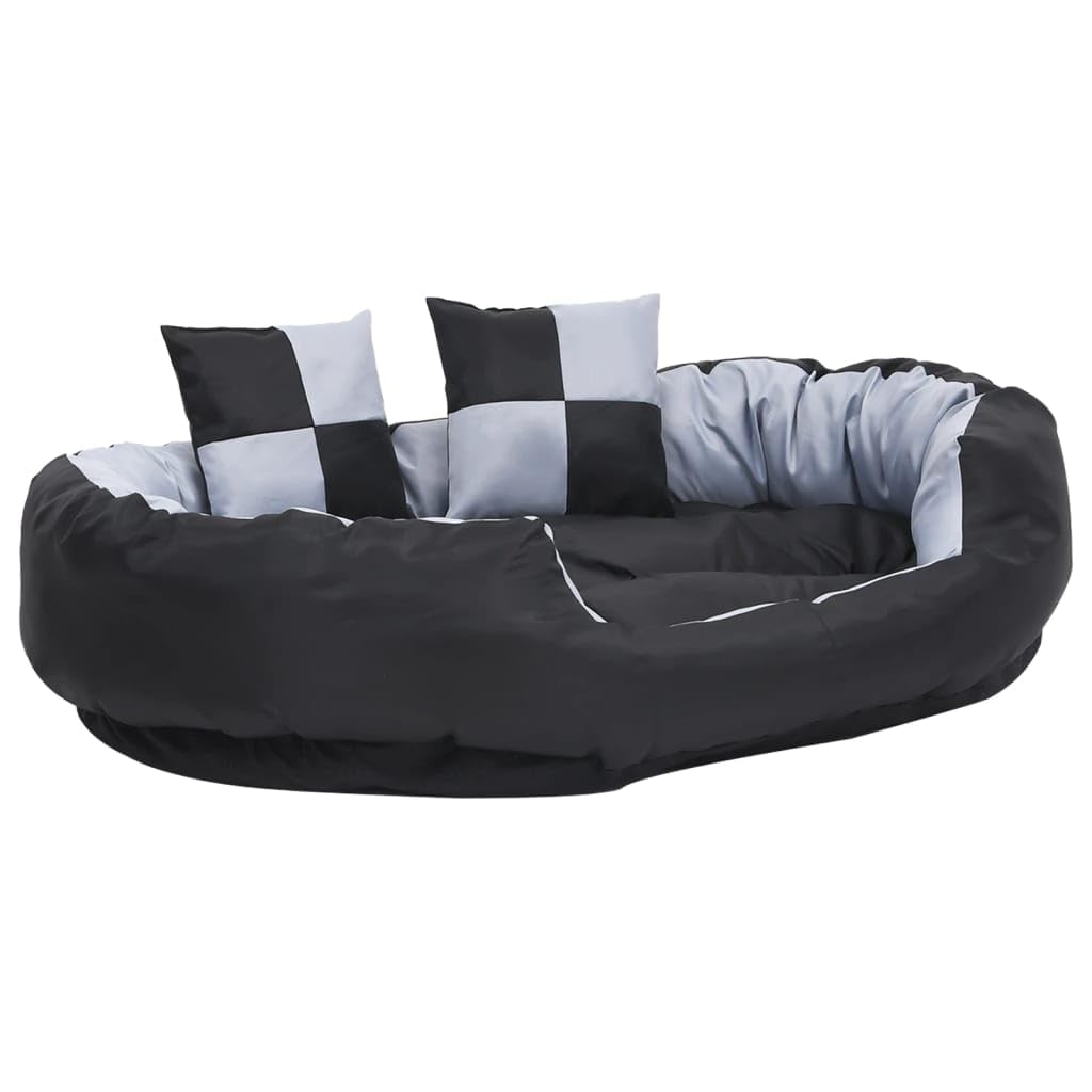 Cuccia per cani reversibile, 110 x 80 x 23 cm, lavabile, fondo antiscivolo, rivestimento rimovibile, tappetino ortopedico, adatto per cuccioli, anziani, auto, soggiorno o camera da letto